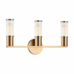 Klarice 3-Light Wall Sconce in Aged Gold