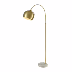 Kopernikus 1-Light Floor Lamp in Aged Brass