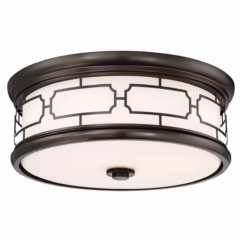 LED Ceiling Light in Harvard Court Bronze