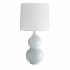 Lacey 1-Light Table Lamp in Ice Blue