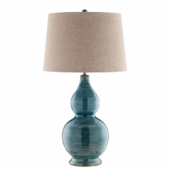 Lara 1-Light Table Lamp in Blue