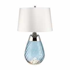 Lena 2-Light Table Lamp in Blue