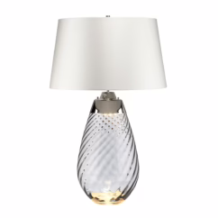 Lena 2-Light Table Lamp in Smoke