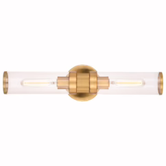 Levitt 2-Light Wall Sconce in Satin Brass