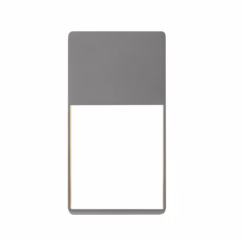 Light Frames 13" Downlight LED Wall Sconce in Textured Gray