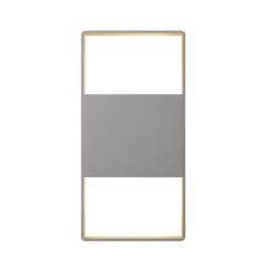 Light Frames 14" Up/Down LED Wall Sconce in Textured Gray