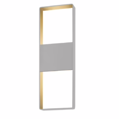 Light Frames 21" Up/Down LED Wall Sconce in Textured Gray