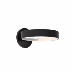 Light Guide Ring 2" Wall Sconce in Satin Black