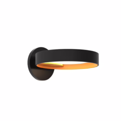 Light Guide Ring 2" Wall Sconce in Satin Black