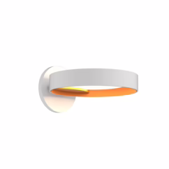 Light Guide Ring 2" Wall Sconce in Satin White