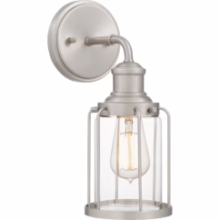 Ludlow 1-Light Wall Sconce in Brushed Nickel