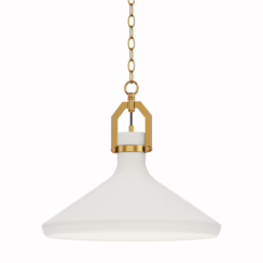 Lumi 1-Light Pendant in Satin Brass