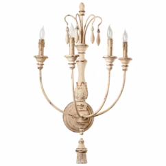 Maison 4-Light 31" Wall Sconce in Persian White