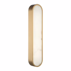 Marblestone 1-Light LED Wall Sconce in Aged Gold