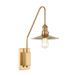Matteo Bingrahm 1-Light Wall Sconce In Aged Gold Brass