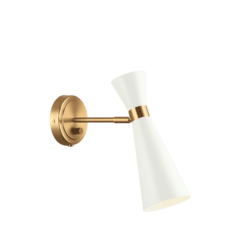 Matteo Blaze 1-Light Wall Sconce In White