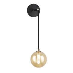 Matteo Magma 1-Light Wall Sconce In Amber