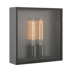 Matteo Marco 2-Light Wall Sconce In Gunmetal