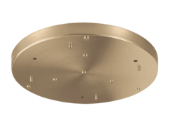 Matteo Multi Ceiling Canopy (Line Voltage) Lighting Accessory In Oxidized Rose