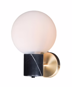 Maxim Vesper Wall Sconce in Satin Brass and Black - 26030SWSBRBK