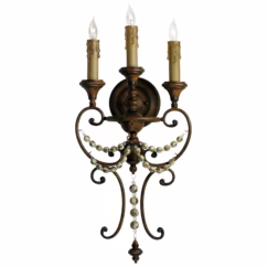 Meriel 3-Light 26" Wall Sconce in Antiqued Sienna