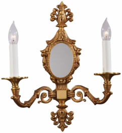 Metropolitan Metropolitan 15.5" 2-Light Wall Sconce in French Gold