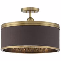 Metropolitan Splendour 4-Light Ceiling Light in Aged Antique Brass