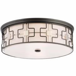 Midcentury LED Ceiling Light in Dark Gray