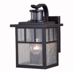 Mission 1-Light Motion Sensor Outdoor Wall Light in Oil Burnished Bronze