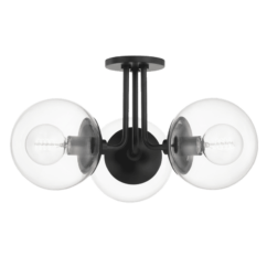 Mitzi Meadow 3-Light Ceiling Light in Old Bronze