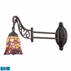 Mix-N-Match 1-Light LED Wall Sconce in Tiffany Bronze