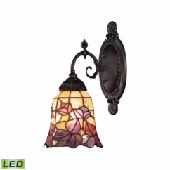 Mix-N-Match 1-Light LED Wall Sconce in Tiffany Bronze