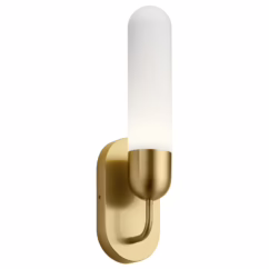 Modern 19" Wall Sconce in Champagne Gold