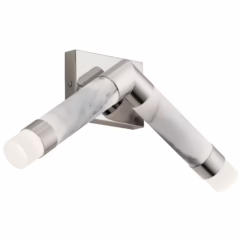 Modern 2-Light 9" Wall Sconce in Polished Nickel