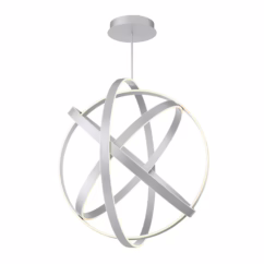 Modern Forms Kinetic 1-Light Chandelier in Titanium