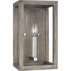 Moffet Street Wall Sconce in Washed Pine