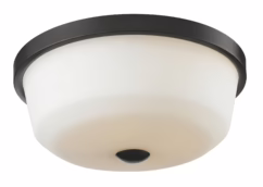 Montego 3-Light Flush Mount Ceiling Light In Coppery Bronze