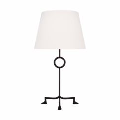 Montour 1-Light Table Lamp in Aged Iron