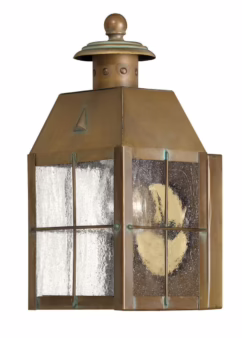 Nantucket 1-Light Outdoor Light In Aged Brass