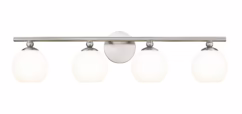 Neoma 4-Light Bathroom Vanity Light in Brushed Nickel