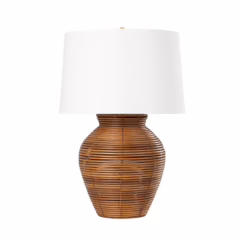 Newark 1-Light Table Lamp in Vintage Gold Leaf