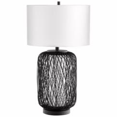 Nexus 2-Light 29" Table Lamp in Pewter