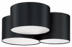 Pastore 2 3-Light Ceiling Mount in Black