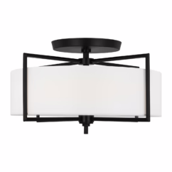 Perno 3-Light Ceiling Light in Aged Iron by Chapman & Myers