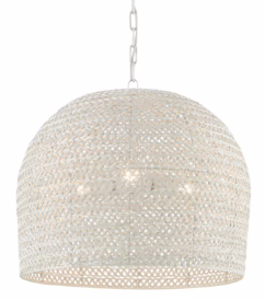 Piero 3-Light Chandelier in White