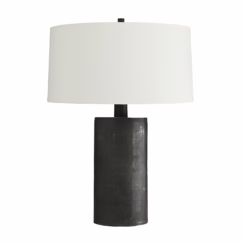 Prague 1-Light Table Lamp in Blackened