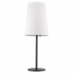 Primo 1-Light Antique Bronze Table Lamp With Lattice Cream Linen Shade