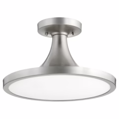 Quorum Bugle 15" Ceiling Light in Satin Nickel