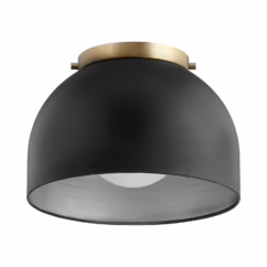 Quorum Dome Ceiling Light in Noir