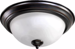 Quorum Quorum Home 2-Light 14" Ceiling Light in Old World